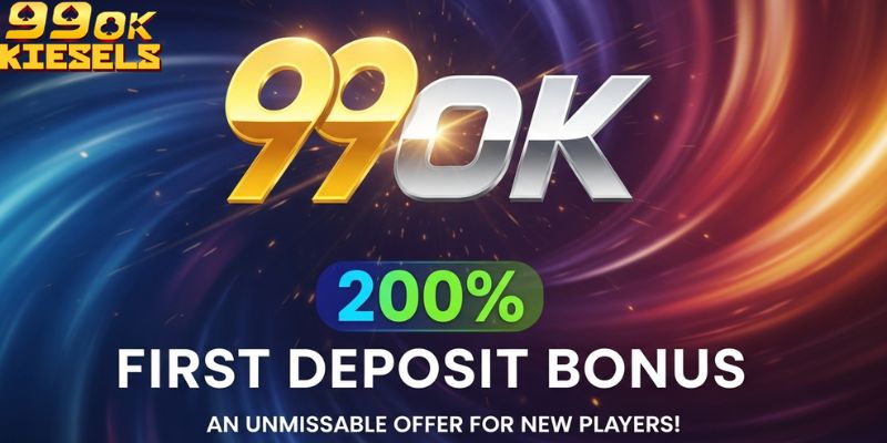 Ưu đãi nạp đầu 200% là khuyến mãi 99OK không thể bỏ lỡ dành cho tân thủ.